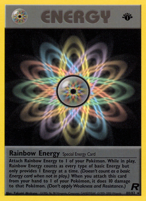 Rainbow Energy (80/82) [Team Rocket 1st Edition] | Kessel Run Games Inc. 