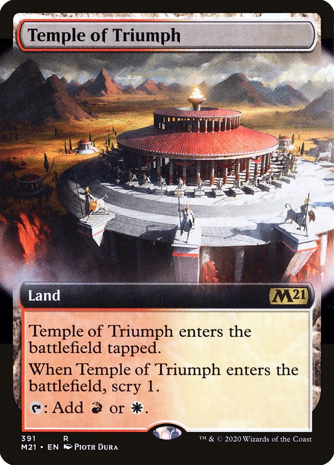 Temple of Triumph (Extended Art) [Core Set 2021] | Kessel Run Games Inc. 