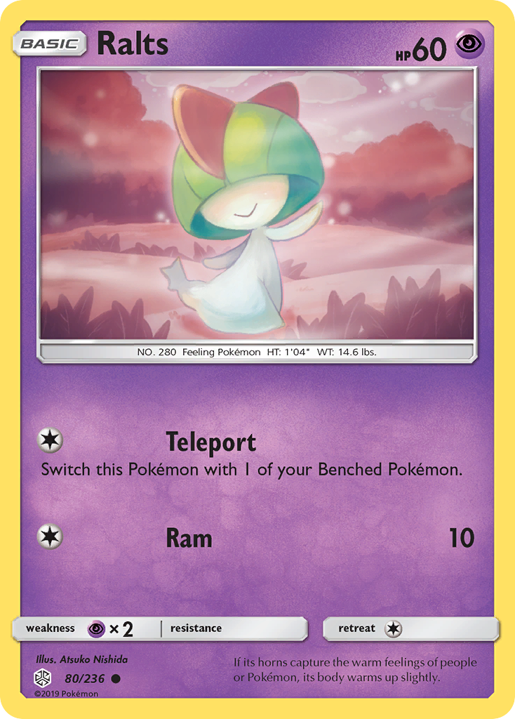 Ralts (80/236) [Sun & Moon: Cosmic Eclipse] | Kessel Run Games Inc. 