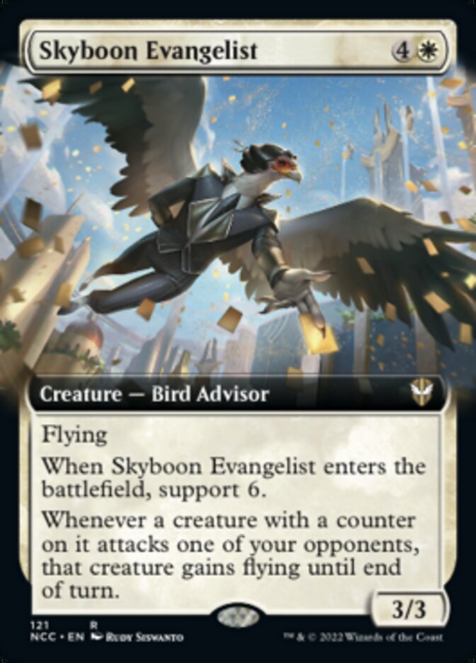 Skyboon Evangelist (Extended Art) [Streets of New Capenna Commander] | Kessel Run Games Inc. 