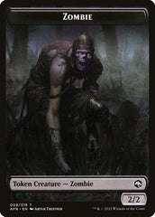 Rat // Zombie Double-Sided Token [Dungeons & Dragons: Adventures in the Forgotten Realms Commander Tokens] | Kessel Run Games Inc. 