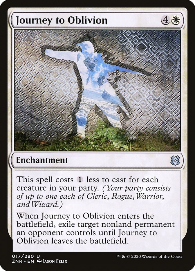 Journey to Oblivion [Zendikar Rising] | Kessel Run Games Inc. 