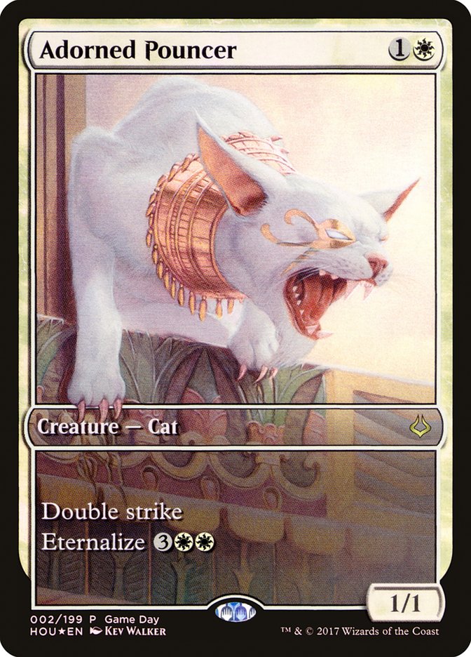 Adorned Pouncer (Game Day) (Full Art) [Hour of Devastation Promos] | Kessel Run Games Inc. 