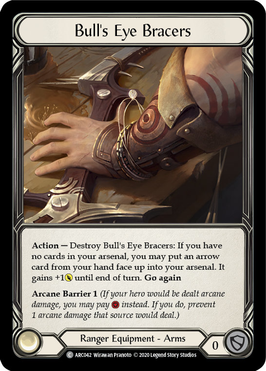 Bull's Eye Bracers [U-ARC042] (Arcane Rising Unlimited)  Unlimited Normal | Kessel Run Games Inc. 