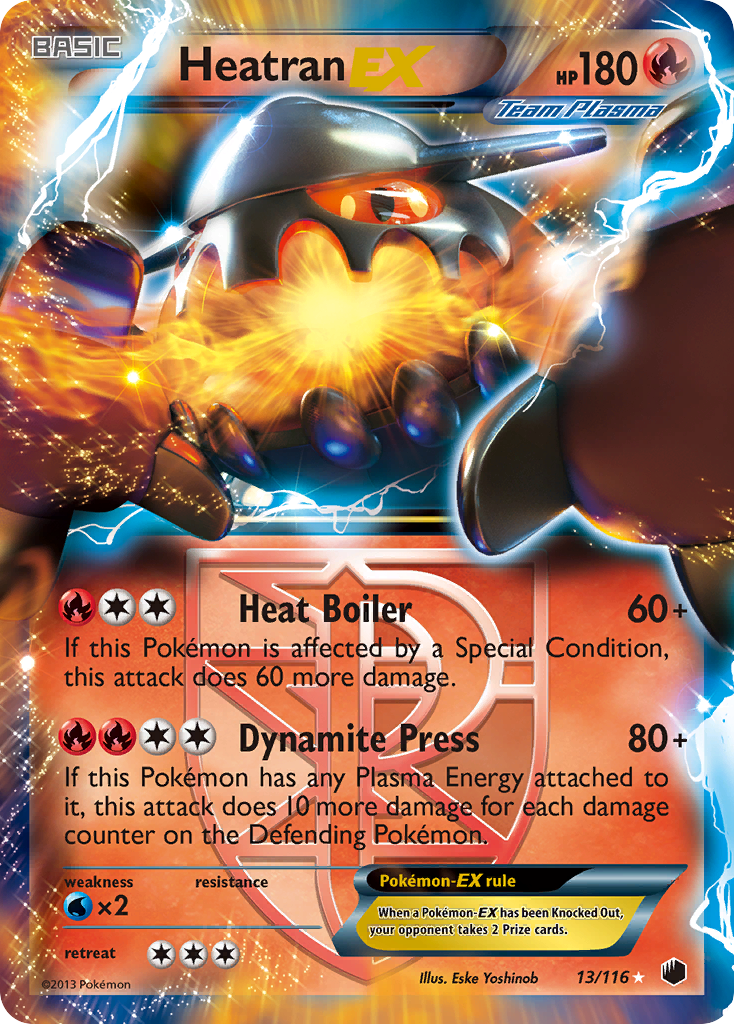 Heatran EX (13/116) [Black & White: Plasma Freeze] | Kessel Run Games Inc. 