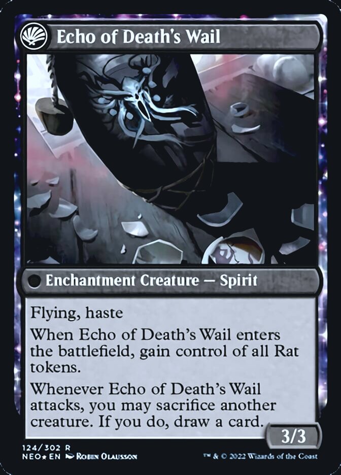 Tribute to Horobi // Echo of Death's Wail [Kamigawa: Neon Dynasty Prerelease Promos] | Kessel Run Games Inc. 