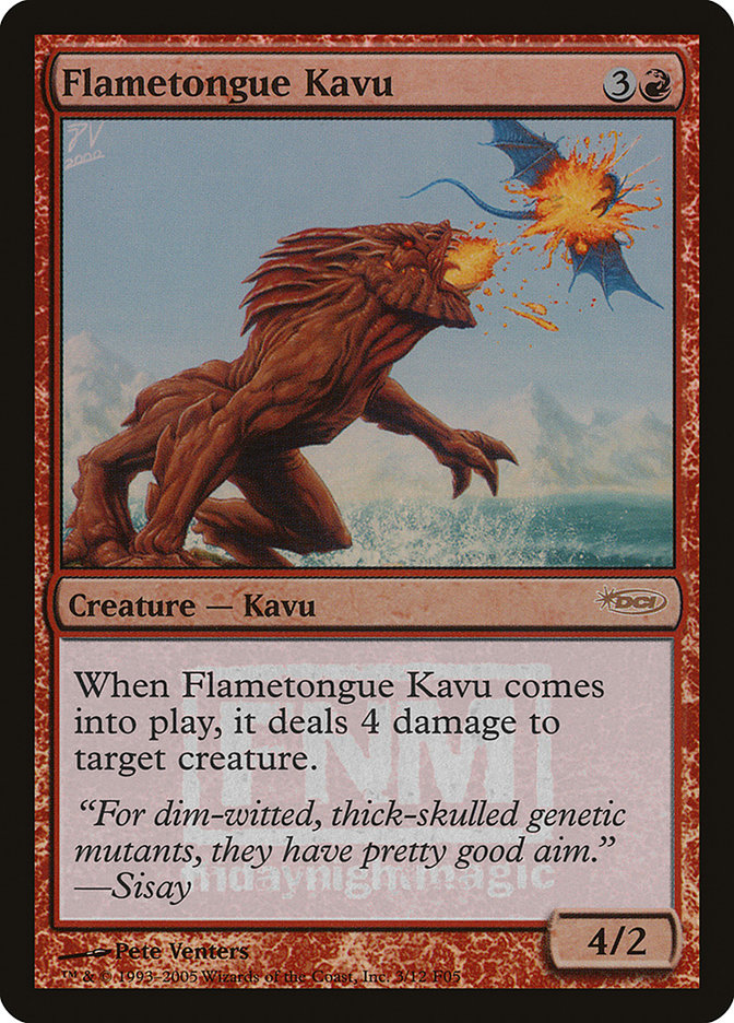 Flametongue Kavu [Friday Night Magic 2005] | Kessel Run Games Inc. 