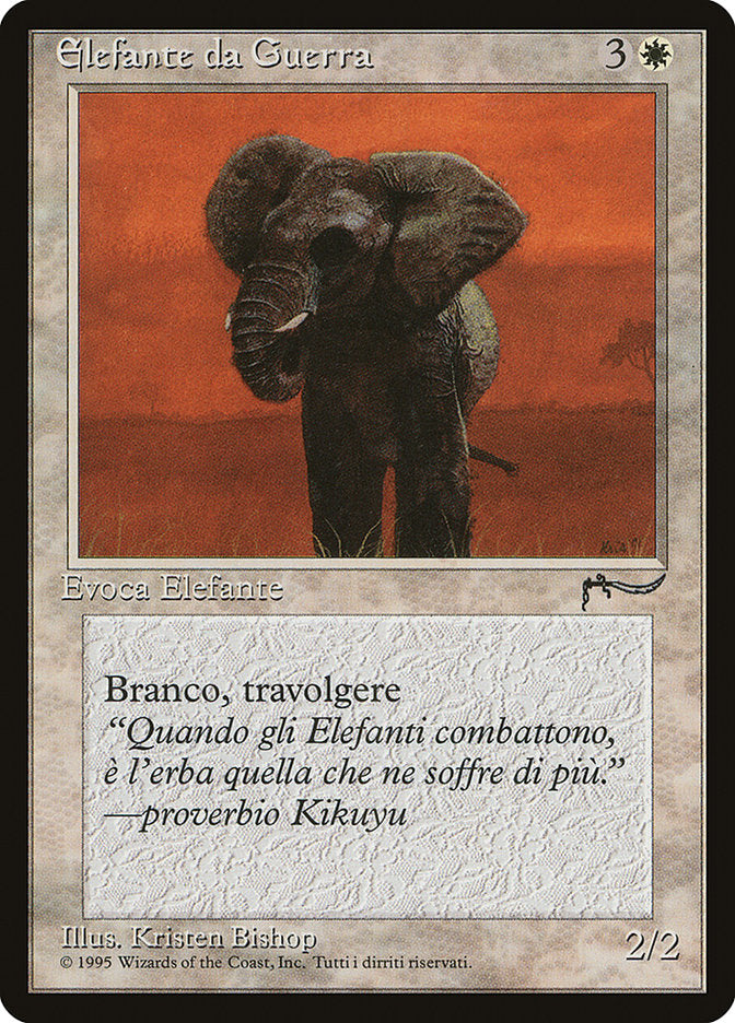 War Elephant (Italian) - "Elefante da Guerra" [Rinascimento] | Kessel Run Games Inc. 