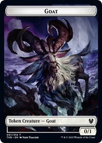 Goat // Satyr Double-Sided Token [Theros Beyond Death Tokens] | Kessel Run Games Inc. 