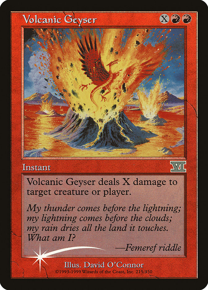Volcanic Geyser [Friday Night Magic 2000] | Kessel Run Games Inc. 