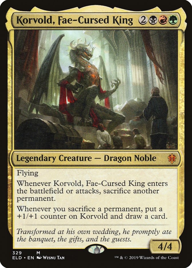 Korvold, Fae-Cursed King [Throne of Eldraine] | Kessel Run Games Inc. 