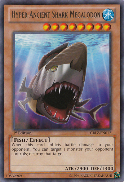 Hyper-Ancient Shark Megalodon [CBLZ-EN012] Rare | Kessel Run Games Inc. 
