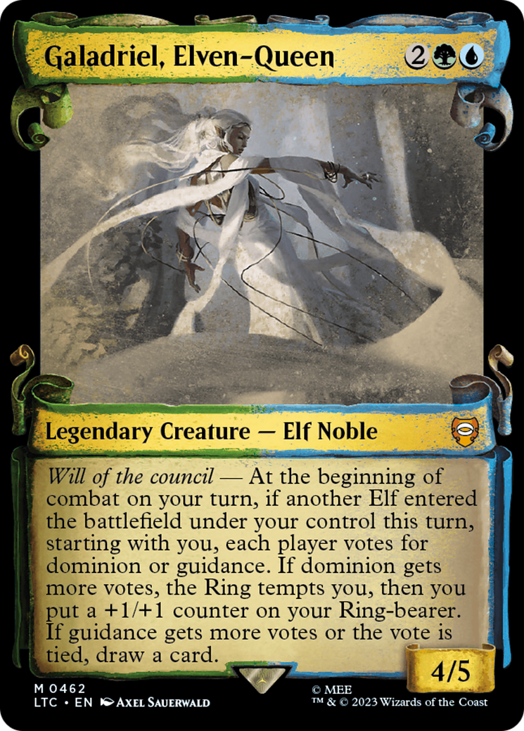 Galadriel, Elven-Queen [The Lord of the Rings: Tales of Middle-Earth Commander Showcase Scrolls] | Kessel Run Games Inc. 