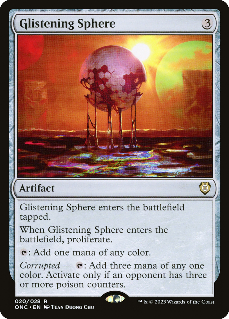 Glistening Sphere [Phyrexia: All Will Be One Commander] | Kessel Run Games Inc. 