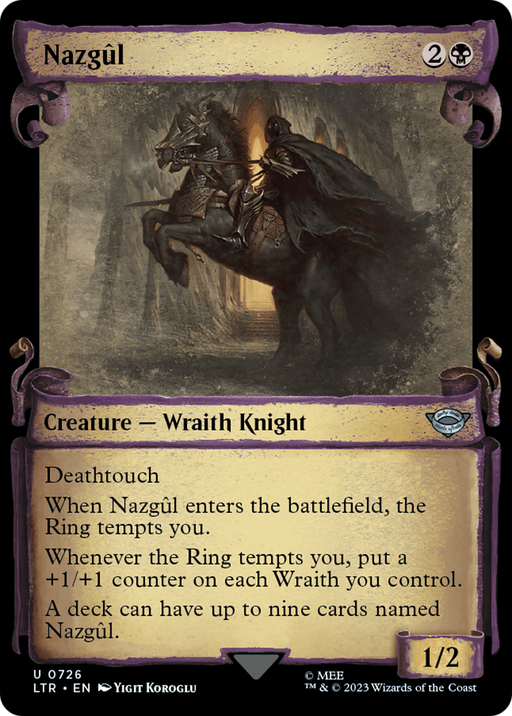 Nazgul (0726) [The Lord of the Rings: Tales of Middle-Earth Showcase Scrolls] | Kessel Run Games Inc. 