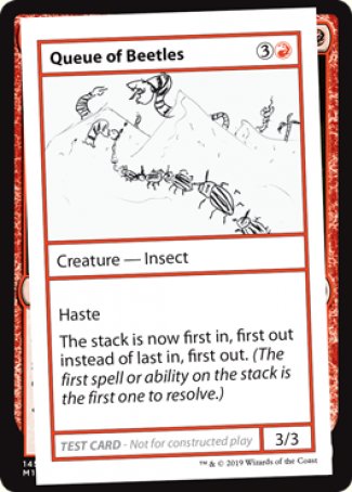 Queue of Beetles (2021 Edition) [Mystery Booster Playtest Cards] | Kessel Run Games Inc. 