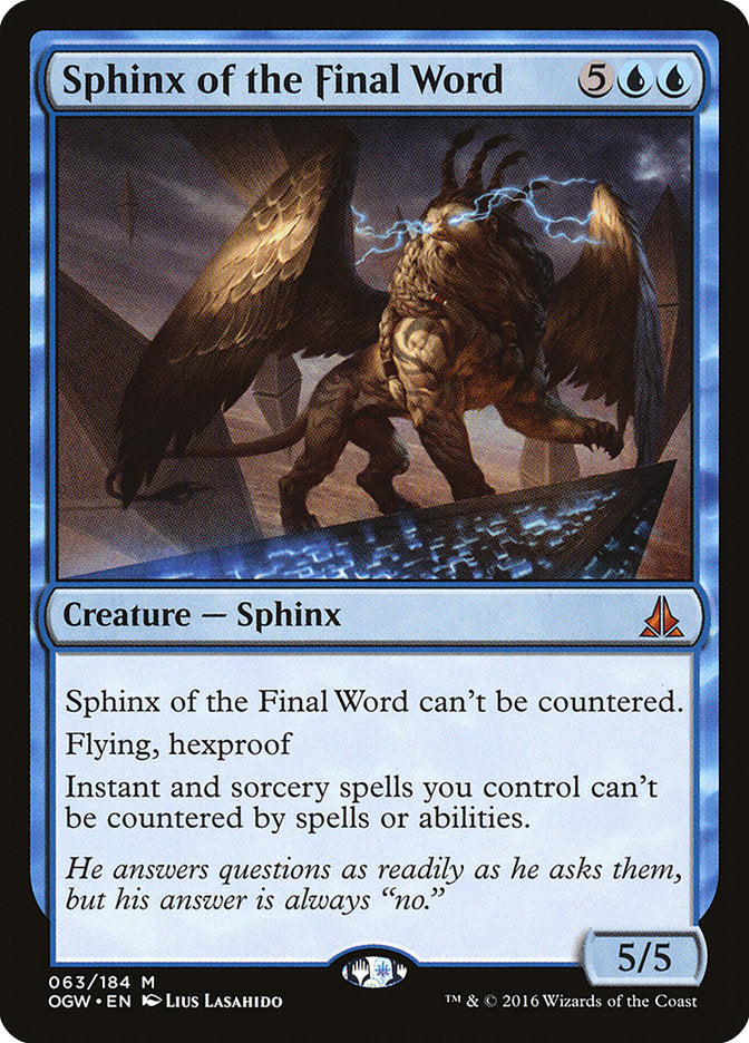 Sphinx of the Final Word [Oath of the Gatewatch] | Kessel Run Games Inc. 