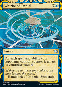 Whirlwind Denial (Foil Etched) [Strixhaven: School of Mages Mystical Archive] | Kessel Run Games Inc. 