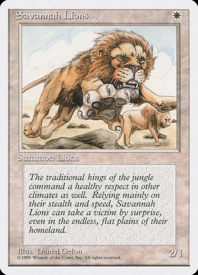 Savannah Lions [Fourth Edition] | Kessel Run Games Inc. 