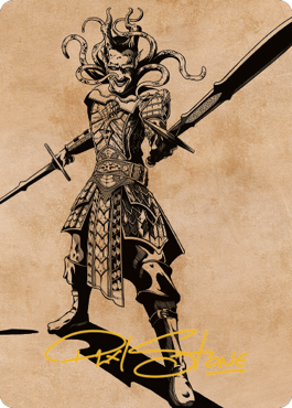 Zevlor, Elturel Exile Art Card (78) (Gold-Stamped Signature) [Commander Legends: Battle for Baldur's Gate Art Series] | Kessel Run Games Inc. 