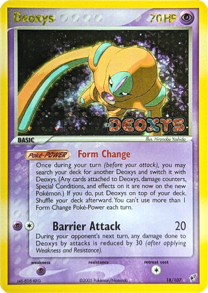 Deoxys (18/107) (Stamped) [EX: Deoxys] | Kessel Run Games Inc. 