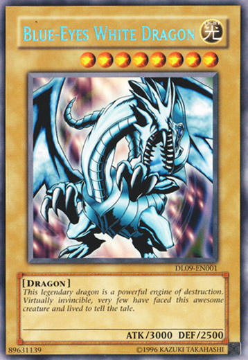 Blue-Eyes White Dragon (Blue) [DL09-EN001] Rare | Kessel Run Games Inc. 