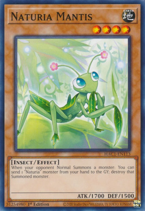 Naturia Mantis [HAC1-EN113] Common | Kessel Run Games Inc. 