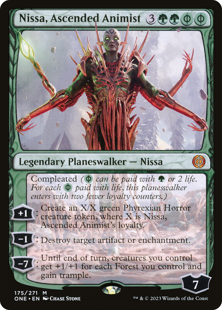 Nissa, Ascended Animist [Phyrexia: All Will Be One] | Kessel Run Games Inc. 