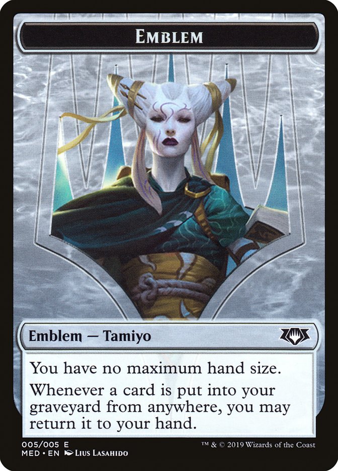 Tamiyo, the Moon Sage Emblem [Mythic Edition Tokens] | Kessel Run Games Inc. 