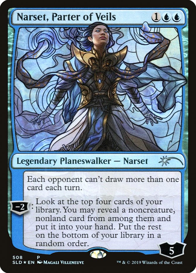 Narset, Parter of Veils (Stained Glass) [Secret Lair Drop Promos] | Kessel Run Games Inc. 
