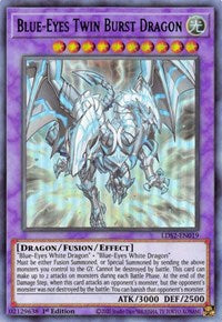 Blue-Eyes Twin Burst Dragon (Green) [LDS2-EN019] Ultra Rare | Kessel Run Games Inc. 