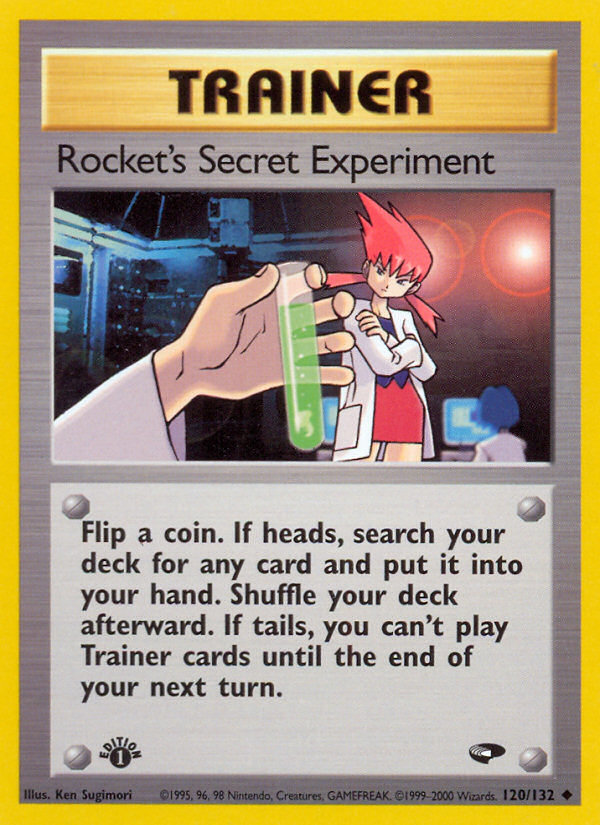 Rocket's Secret Experiment (120/132) [Gym Challenge 1st Edition] | Kessel Run Games Inc. 