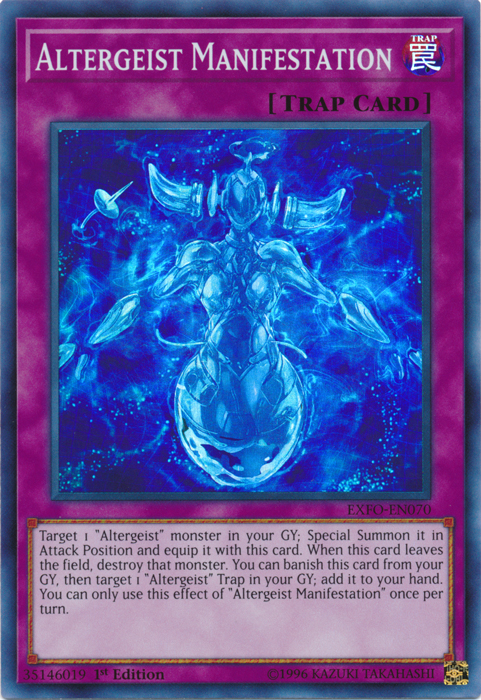 Altergeist Manifestation [EXFO-EN070] Super Rare | Kessel Run Games Inc. 