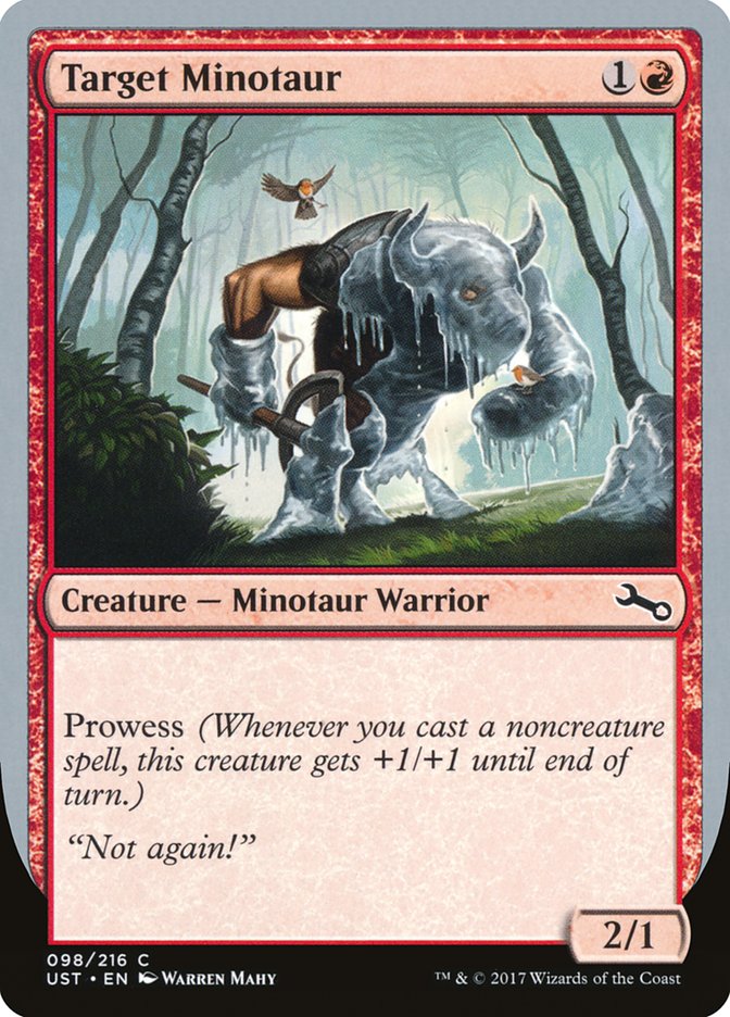 Target Minotaur (Ice Art) [Unstable] | Kessel Run Games Inc. 