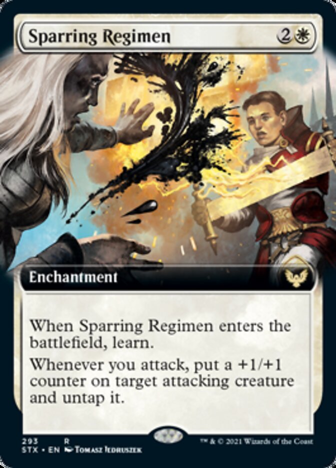 Sparring Regimen (Extended Art) [Strixhaven: School of Mages] | Kessel Run Games Inc. 