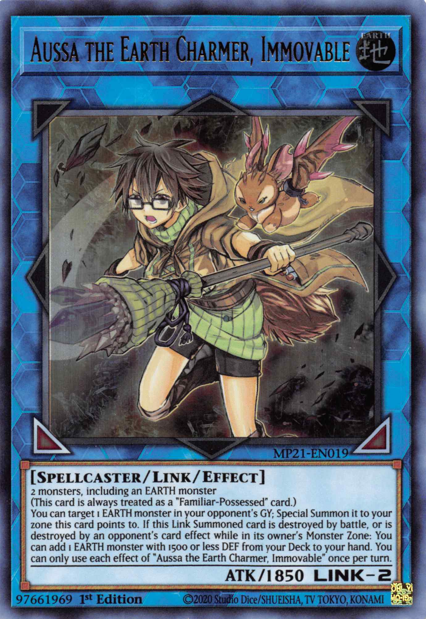 Aussa the Earth Charmer, Immovable [MP21-EN019] Ultra Rare | Kessel Run Games Inc. 