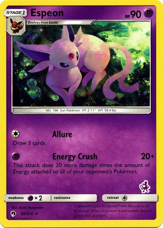 Espeon (89/214) (Mewtwo Deck) [Battle Academy 2020] | Kessel Run Games Inc. 