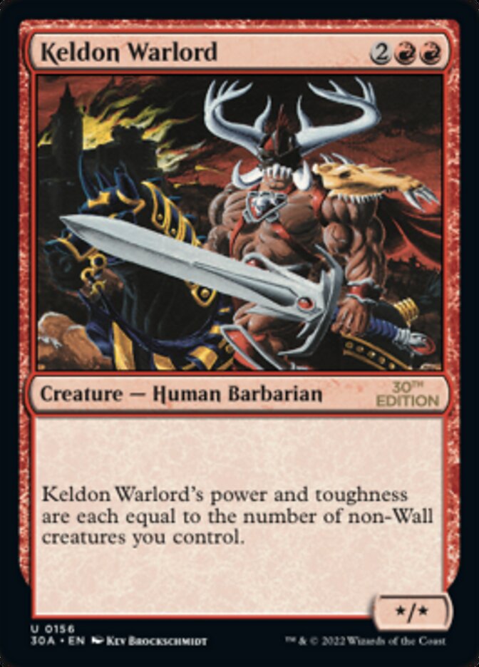 Keldon Warlord [30th Anniversary Edition] | Kessel Run Games Inc. 