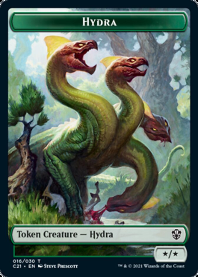 Hydra // Boar Double-Sided Token [Commander 2021 Tokens] | Kessel Run Games Inc. 