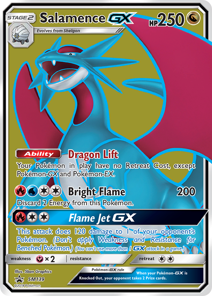 Salamence GX (SM139) [Sun & Moon: Black Star Promos] | Kessel Run Games Inc. 