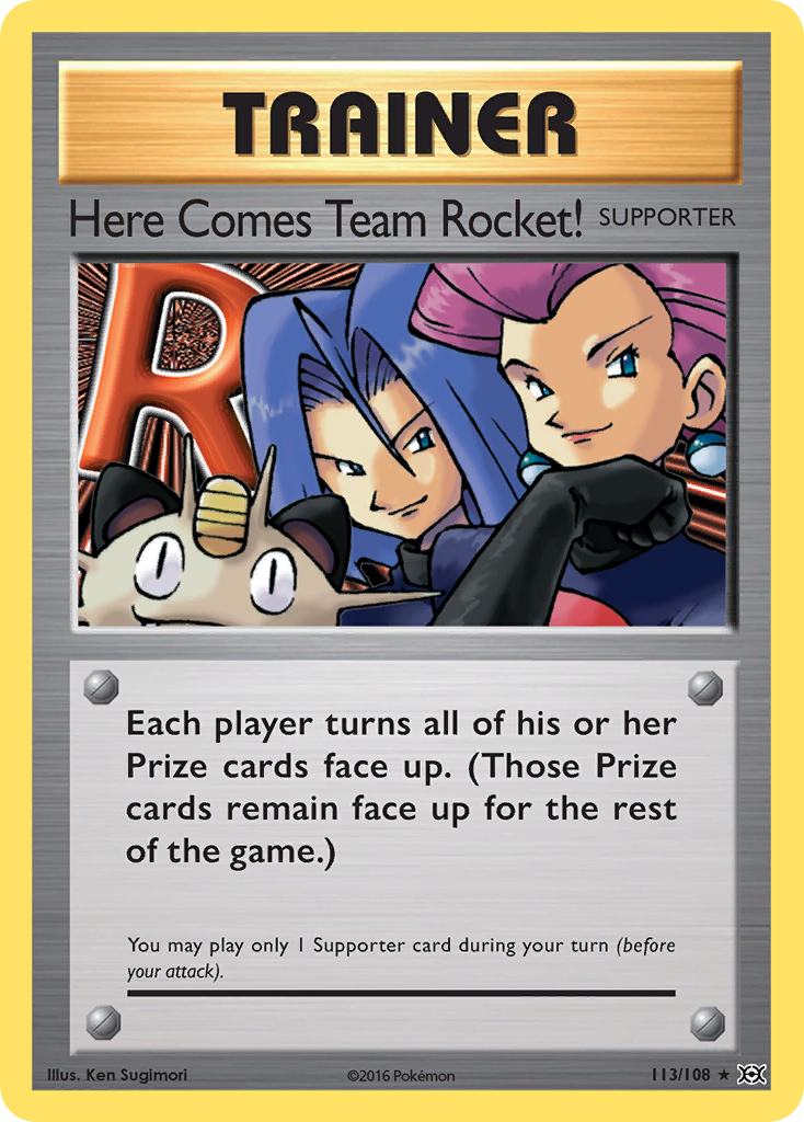 Here Comes Team Rocket! (113/108) [XY: Evolutions] | Kessel Run Games Inc. 