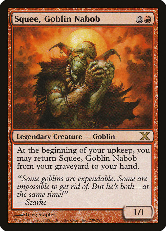 Squee, Goblin Nabob [Tenth Edition] | Kessel Run Games Inc. 