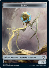Servo // Treasure Double-Sided Token [Dungeons & Dragons: Adventures in the Forgotten Realms Commander Tokens] | Kessel Run Games Inc. 