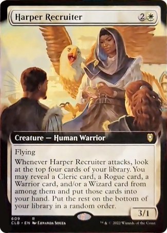 Harper Recruiter (Extended Art) [Commander Legends: Battle for Baldur's Gate] | Kessel Run Games Inc. 