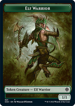 Elf Warrior // Soldier Double-Sided Token [Starter Commander Decks] | Kessel Run Games Inc. 