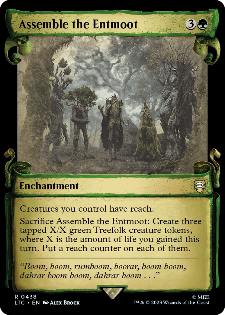Assemble the Entmoot [The Lord of the Rings: Tales of Middle-Earth Commander Showcase Scrolls] | Kessel Run Games Inc. 