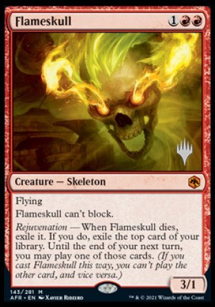 Flameskull (Promo Pack) [Dungeons & Dragons: Adventures in the Forgotten Realms Promos] | Kessel Run Games Inc. 