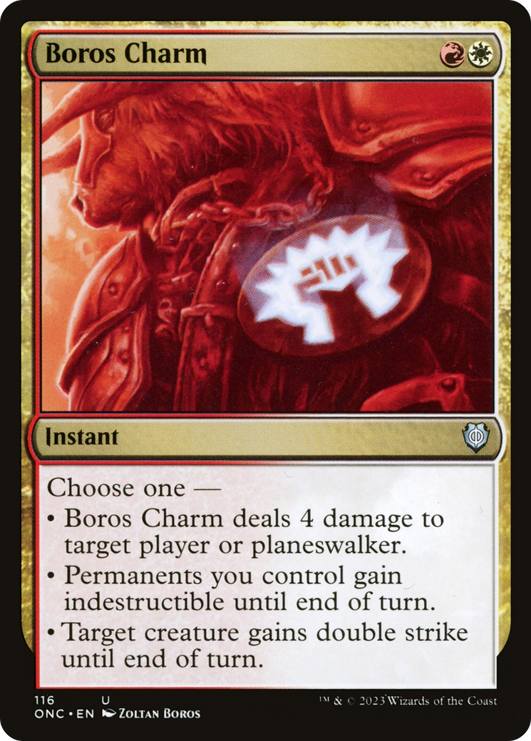 Boros Charm [Phyrexia: All Will Be One Commander] | Kessel Run Games Inc. 