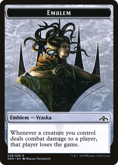 Vraska Emblem // Human Double-Sided Token [Challenger Decks 2020 Tokens] | Kessel Run Games Inc. 