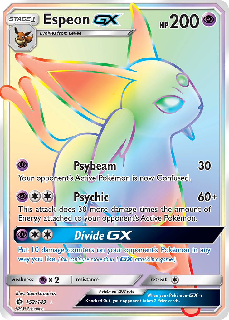 Espeon GX (152/149) [Sun & Moon: Base Set] | Kessel Run Games Inc. 